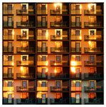 Reflected sunset