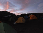 黒岳石室キャンプ指定地の夜明け