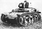 Franz. Beutepanzer vom Typ Renault R35 mit 3,7 cm Kanone. Dieser Panzertyp wurde von der Panzer-Abteilung 26 genutzt