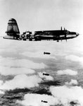 B-26 Maurauder Bomber auf Bombenflug über dem Cotentin I