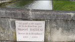 Plaque en hommage à Marcel Batreau défenseur du pont Fléchambault le 29 aôut 1944 pour la libération de Reims.