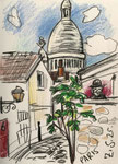 28x21cm, mixed media on paper, Paris, 2025