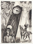 Illustration für den Roman von Otar Chiladze "Jeder, der mich findet..." Radierung 32X46cm 1988