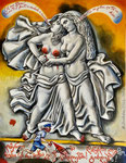 50 x 65cm, mixed media on paper, Paris, 2024