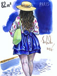 28x21cm, mixed media on paper, Paris, 2026