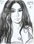 Kim,  8 1/2 x 11 1/2  (22x29cm)