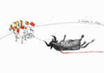 Corrida in Madrid, 20x30cm