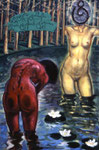 N19. Zwei Torsos im See am Wald mit Blei