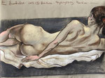 Akt,  48X63cm,  Zeichenkreide auf Ingres Büttenpapier