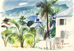 St. Pierre, La Réunion, 20X30cm, Aquarell, Buntstift auf  Papier