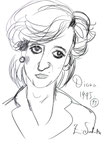 Diana, 8 1/2x 11 1/2  (22x29cm) 