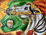 65x50cm, mixed media on paper, Paris, 2024