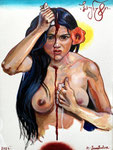 32x24cm, mixed media on paper, Paris, 2025