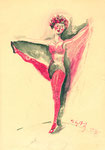 Tänzerin, 10x15cm, 1986