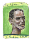 Creole von La Réunion, 12X18cm, Artist Pen, Buntstift auf  Papier