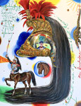 50 x 65cm, mixed media on paper, Paris, 2024