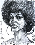 Brazilian Girl, 8 1/2 x 11 1/2  (22x29cm)