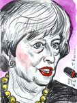 Theresa,  8 1/2 x 11 1/2  (22x29cm) 
