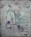 Thema Schutz des Zarten: GEBORGEN 60x50x4cm, LW, 2020