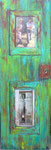 Alte Tür 130*60cm auf Holz 2015