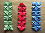 gebänderte Tesselation in drei Varianten Shuzo Fujimoto