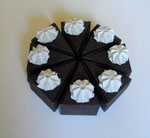 Schoko-Torte mit Sahnehäubchen, Dreieckschachtel