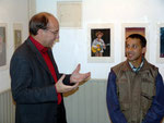 Bajram together with Andreas Meier at his exhibition in Vienna (2004)