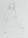 schwanger 3,  45 x 30 cm
