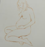 schwanger 2,  30 x 20 cm
