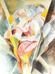 Tanz 1, Aquarell, 50 x 40 cm