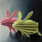 Relation 1, Ölfarbe auf Leinwand, 40 x 40 cm