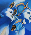 Fische, 60 x 50 cm