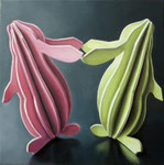 Relation 4, Ölfarbe auf Leinwand, 40 x 40 cm