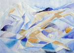 Wasser 1, Aquarell, 40 x 50 cm