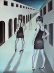 Reisend 2, 80 x 60 cm