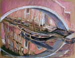 Venedig 1, Pastell, 20 x 50 cm