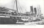 En rade de Salonique - Embarquement de permissionnaires pour la France