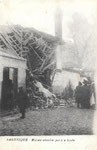 Maison détruite par une bombe