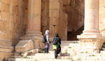 Visiteuses à Jerash