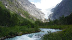 Approche du glacier de Briksdal