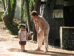 Au parc de Cébazat avec mamy Evelyne