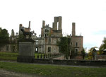 Les ruines du château après l'incendie de 1925