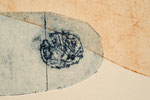 detail:Nr. 54 (2021) series:“transmission and transparency“  50x65cm intaglio from cardboard, foil, tape photo: Naiwei Tian