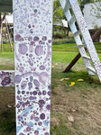 dots on a table A4 Residency art festival at CPI; Chengdu 2024 475x450x1100cm  acrylic on steel