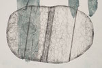 detail: Nr. 6 (2021) series: “transmission and transparency“  55x35cm intaglio from cardboard,foil, tape, sheet  photo: Naiwei Tian