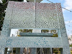 dots on a table A4 Residency art festival at CPI; Chengdu 2024 475x450x1100cm  acrylic on steel