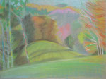 Sternenberg im Herbst 2001, Pastellkreide, 24x33cm