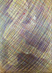 Das Kreuz mit den Farben 2022, Mischtechnik mit Kreiden, 50x35cm