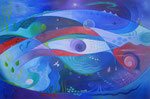 444 Unergründlich - ein Augenblick in der Zeit, Öl auf Leinwand, 2015, 90x60 cm, verkauft