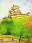 春の姫路城